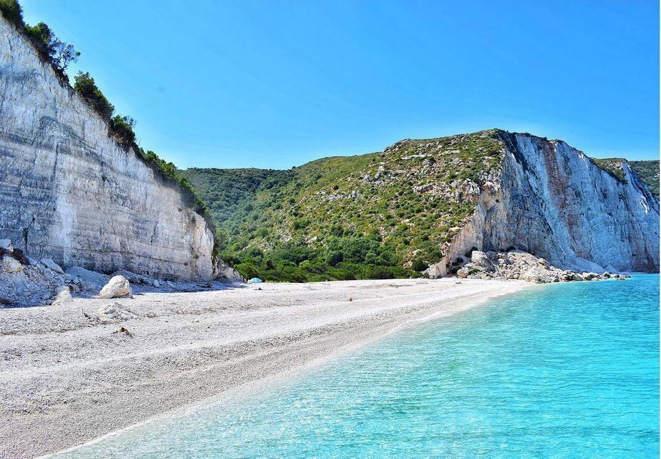  Fteri plaža Kefalonija 